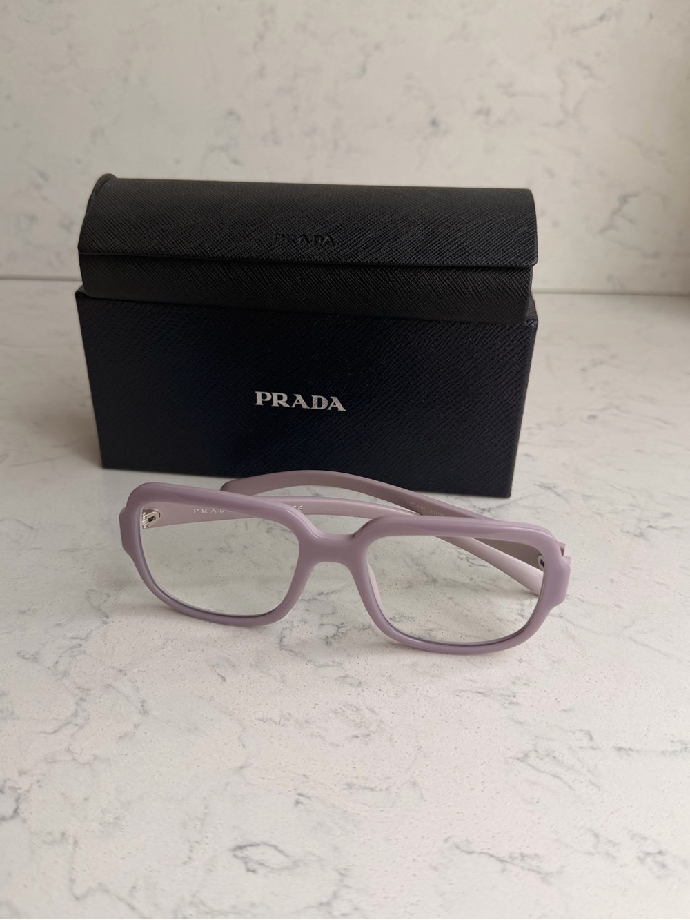 Prada Lilac Square Women's Optical Glasses